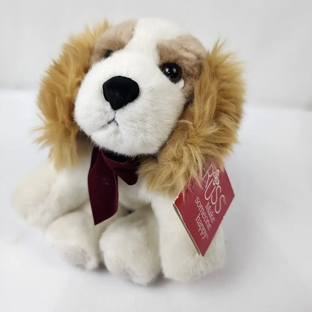 Russ Berrie Tan White Cocker Spaniel 6